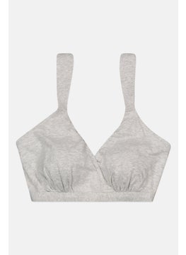 Women No Padded Comfort Bra, Grey