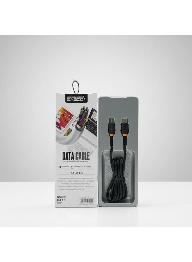 كابل بيانات USB عالي السرعة من النوع C إلى النوع C - متين وعالمي للمزامنة/الشحن - Image 4