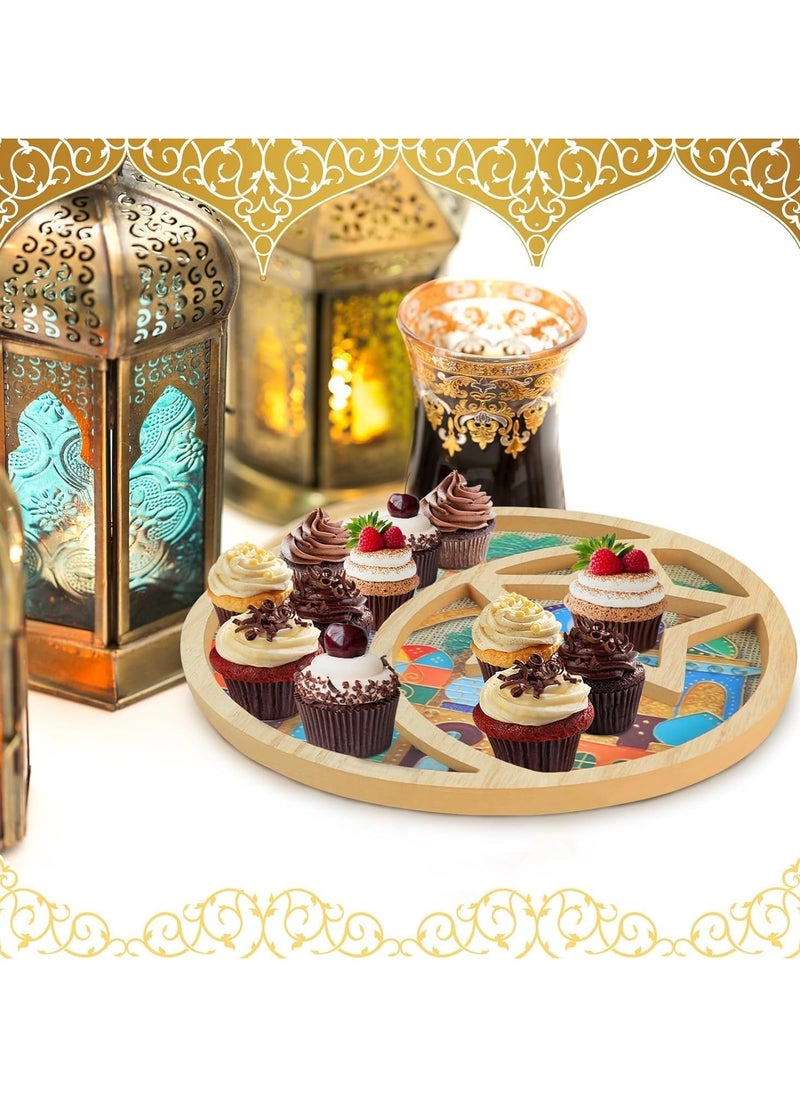 Jorunb - Ramadan Wooden Tray, Eid Mubarak Wooden Tray, Eid Food Tray, Ramadan Table Decorations Wooden Tray, Family Table Gifts for Ramadan - Image 1