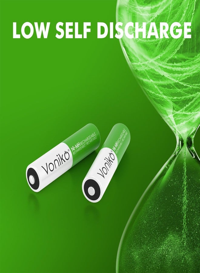 Voniko Rechargeable AAA NiMH Enecycle Triple A Batteries 12 Pack - Ultra Long Lasting, 850mAh, Recharge up to 1000x Times, Pre-Charged (1.2V) - Image 4