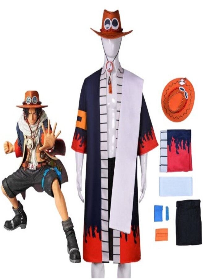Generic - One Piece Portgas D Ace Costume Full Set - Image 1
