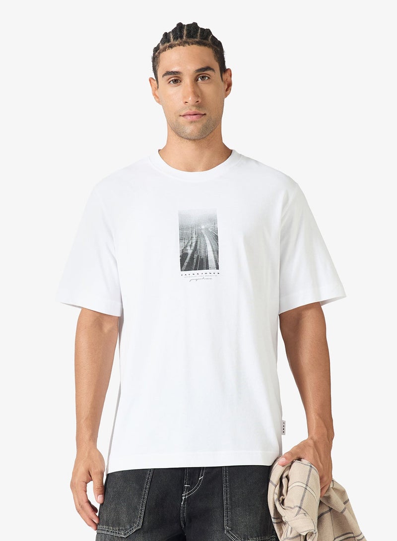 JACK & JONES Graphic Crew Neck T-Shirt - Image 1