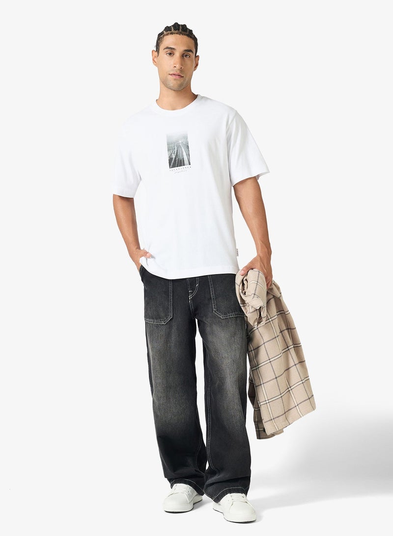 JACK & JONES Graphic Crew Neck T-Shirt - Image 4