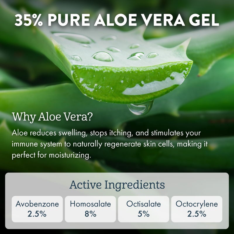 Aloe Up For the Face Daily Moisturizer with SPF 25 Sunscreen - Alcohol-Free Broad Spectrum Facial Lotion With Aloe Vera Gel - Dries Fast - Reef Friendly - For All Skin Types - Fragrance-Free - 1.7 Oz - Image 3