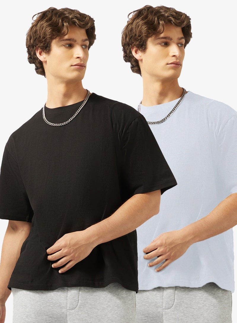 Seventy Five Basics Pack of 2 Oversized T-Shirt - Image 1
