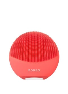 FOREO Luna 4 Mini Face Cleansing Brush & Face Massager | Premium Face Care | Enhances Absorption of Facial Skin Care Products | Simple Skin Care Tools | for All Skin Types, Coral  - Image 1