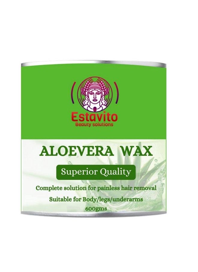 ESTAVITO - Aloevera Wax 600Gms With 30 Wax Strips ; For Hair & Tan Removal ; For Arms Legs And Full Body ; Combo Offer ; - Image 1