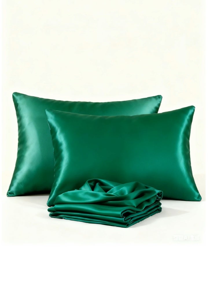 SUCITY 2PCS Satin Pillowcase for Hair and Skin-Soft  Silky Pillow Covers for Sleeping-Satin Pillow Covers with Envelope Closure - Image 1