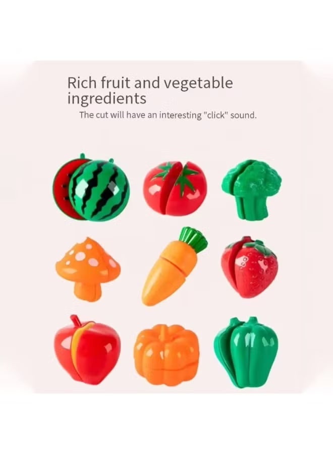 مجموعة ألعاب المطبخ بارتفاع 95 سم، مجموعة ألعاب التظاهر بالمطبخ الكبيرة، تصميم قابل للفصل للأطفال ألعاب المطبخ التظاهري مع ثلاجة، فرن، خضروات، حوض، أدوات طبخ للعب الأدوار في الأماكن المغلقة مجموعة ألعاب DIY، 54 قطعة من مجموعات ألعاب الإكسسوارات للأولاد والبنات والأطفال والأطفال - Image 5