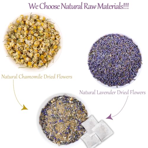 ULTHMOK 135 Premium Chamomile & Lavender Tea Bags,Relief & Caffeine Free & 100% Natural. - Image 4