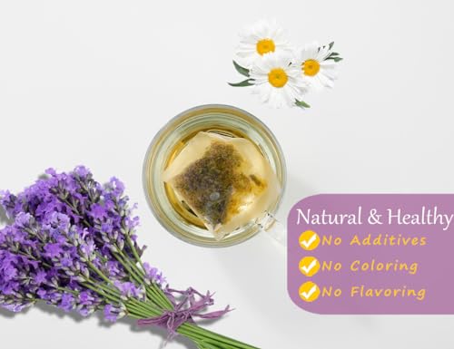 ULTHMOK 135 Premium Chamomile & Lavender Tea Bags,Relief & Caffeine Free & 100% Natural. - Image 5