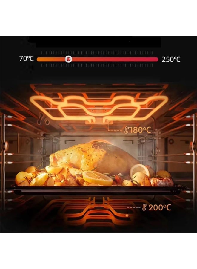 COOKCHEN Electric Oven Toaster Griller, 48L Capacity, 60 Minutes Timer, Black, Compact Kitchen Appliance - Image 5