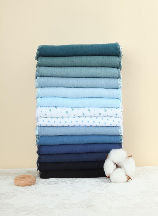 Benoxine Muslin Burp Cloths 19" x 9", Baby Burping Clothes, Large Extra Soft Absorbent for Unisex Newborn Boys and Girls, 14-Pack - Image 4