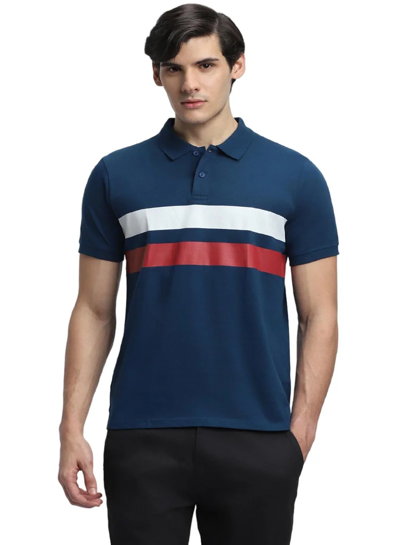 دينيس لينغو تيشيرت رجالي مخطط بأكمام قصيرة