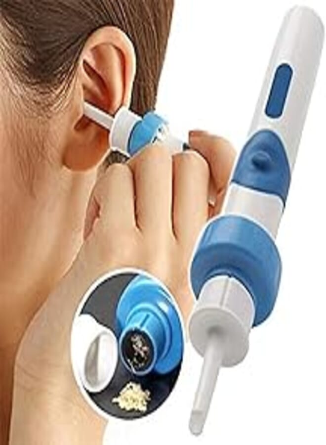 Cleaning Brushes - Safety Vacuum Ear Wax Cleaner Electric Cordless Vacuum Ear Earpick Cleaner For Ear Soft Spiral Safe Remover Cleaning Tool