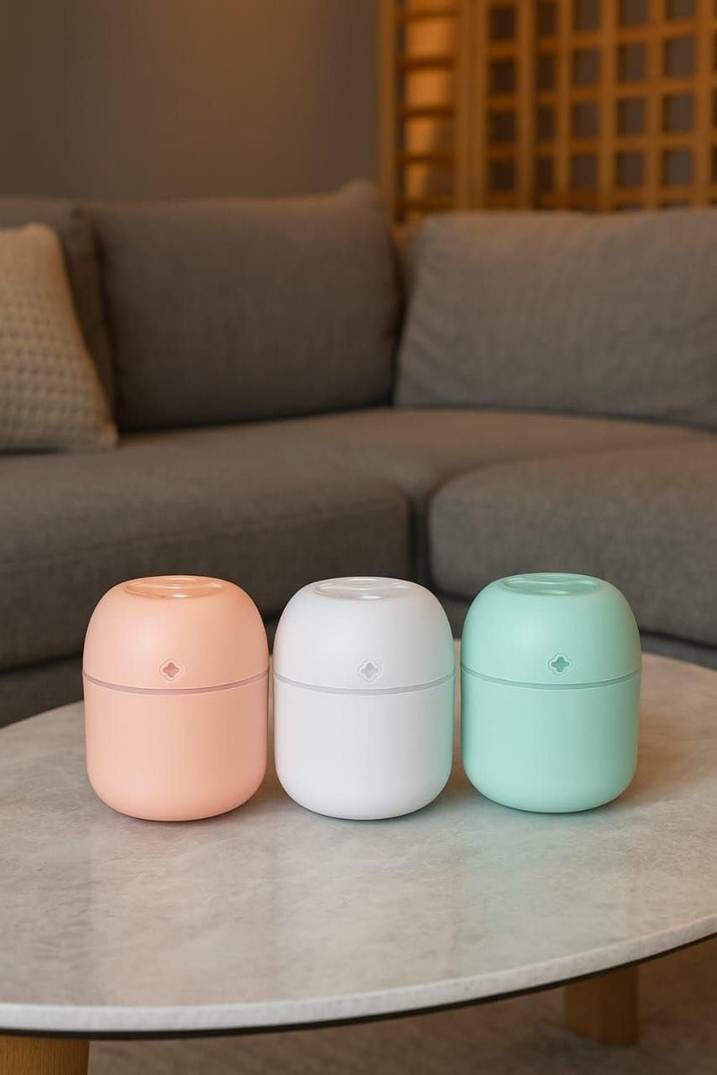 Mini Air Humidifier and Essential Oil Diffuser with Night Light - Home and Office - Image 3