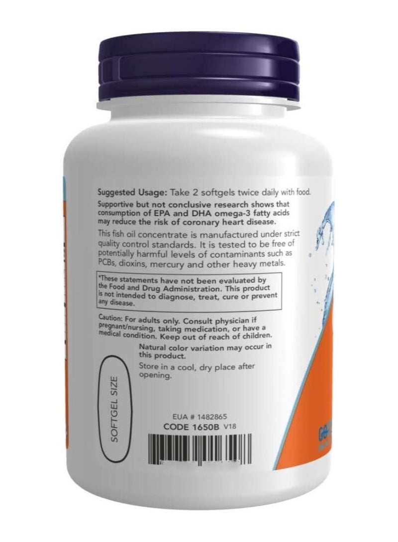 ناو زيت السمك أوميجا 3، 100 كبسولة هلامية - Image 3