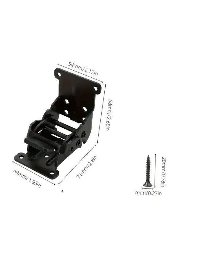 Technology Silvery 2 Piece Foldable Table Leg Stand With Self Locking Hinges - Image 2