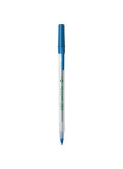 Bic Ecolutions Round Stic Ballpoint Pens Medium Point (1.0Mm) 50Count Pack Blue Ink Pens Made From 97% Recycled Plastic  - Image 4