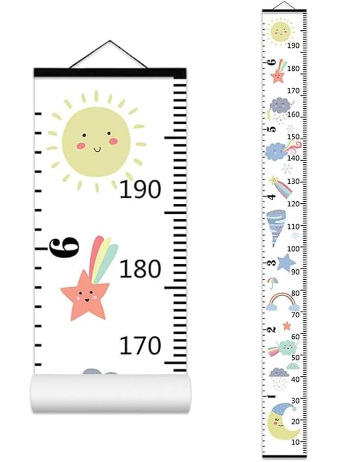 The Bros Height Chart Wall Decal for Kids, Removable Height Measure Wall Stickers, Easy to Stick and Peel Growth Chart for Wall, Kids Height Wall Chart for Boy Girl Bedroom Decoration - Image 1