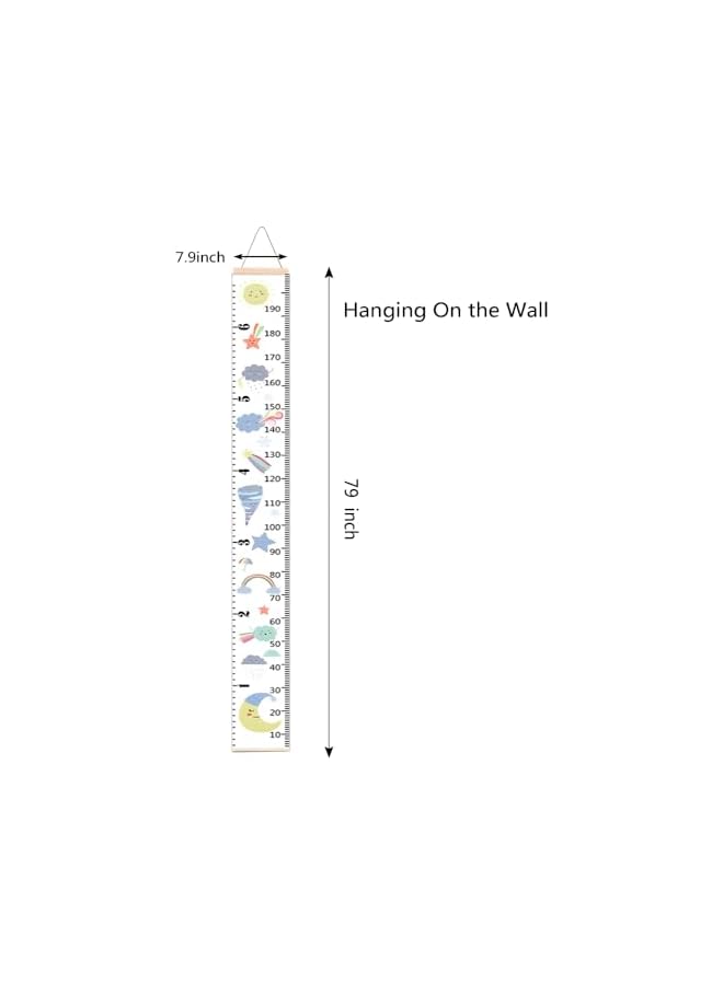 The Bros Height Chart Wall Decal for Kids, Removable Height Measure Wall Stickers, Easy to Stick and Peel Growth Chart for Wall, Kids Height Wall Chart for Boy Girl Bedroom Decoration - Image 2