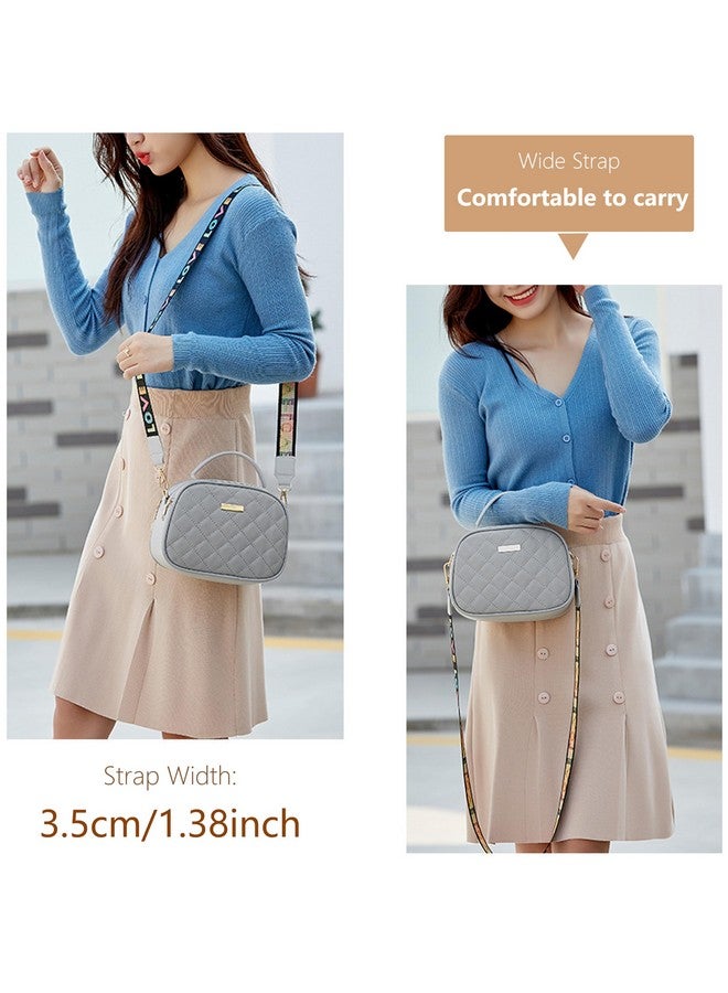 Port&lotus Grey Crossbody Purses For Women With Top-Handle Small Crossbody Bags For Women With Guitar Strap Fashion Handbags For Women Women'S Shoulder Bags Anti Theft Travel Bag  - Image 2