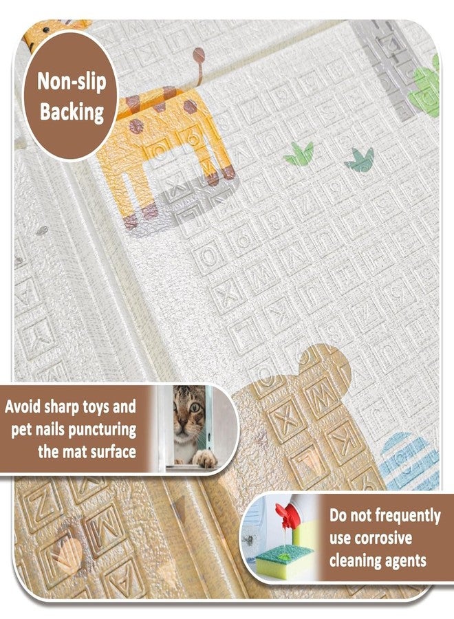 RECLUSE Double Sided Water Proof Baby Play Mat, Infant Play mats for Kids Large Size, Baby Carpet,Crawling Baby Play Mat (Old Village Mat) - Image 3