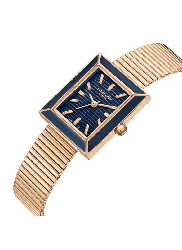 لي كوبر Lee Cooper LC08071.490 Women's Analog Display Watch & Mesh Strap Rose Gold