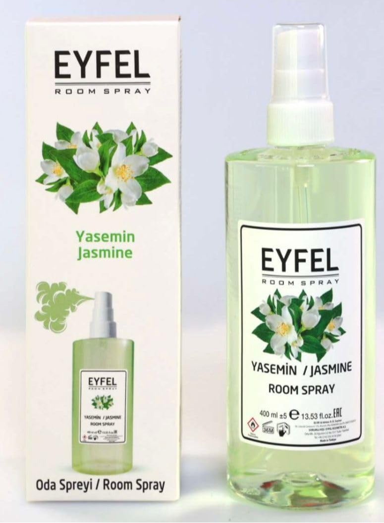 آيفيل EYFEL معطر جو بخاخ للغرفة بالياسمين للمنزل والمكتب - 400 مل - Image 1
