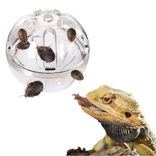 FORZENA Bearded Dragon Feeder Toy Reptile Foraging Ball Lizard Enrichment Interactive Toy Reptile Terrarium Tank Decor for LizardChameleon Small Animals 34 Inch - Image 1