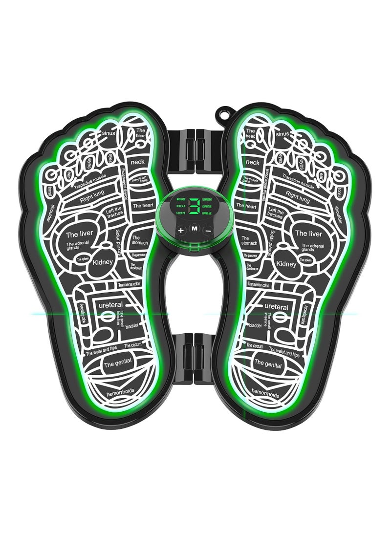 General EMS Foot Massage Cushion - Electric Foot Massage Cushion Leg Circulation Soreness Relief Acupressure Acupressure Acupuncture Device Anti-Fatigue Women's Men's Foot Relaxation Machine  - Image 1