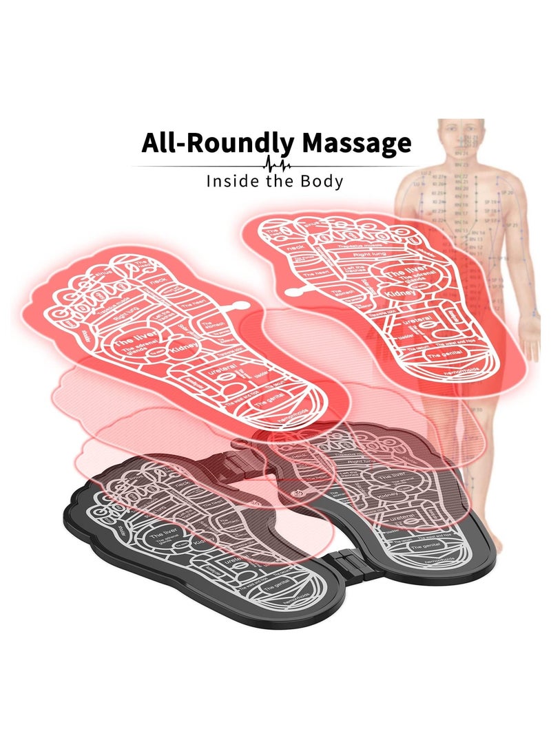 General EMS Foot Massage Cushion - Electric Foot Massage Cushion Leg Circulation Soreness Relief Acupressure Acupressure Acupuncture Device Anti-Fatigue Women's Men's Foot Relaxation Machine  - Image 3