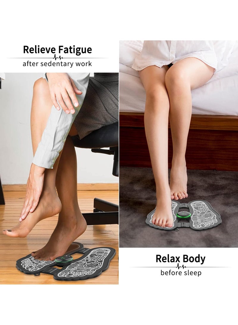 General EMS Foot Massage Cushion - Electric Foot Massage Cushion Leg Circulation Soreness Relief Acupressure Acupressure Acupuncture Device Anti-Fatigue Women's Men's Foot Relaxation Machine  - Image 5