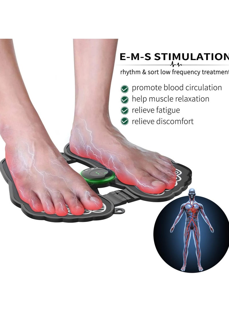 General EMS Foot Massage Cushion - Electric Foot Massage Cushion Leg Circulation Soreness Relief Acupressure Acupressure Acupuncture Device Anti-Fatigue Women's Men's Foot Relaxation Machine  - Image 4