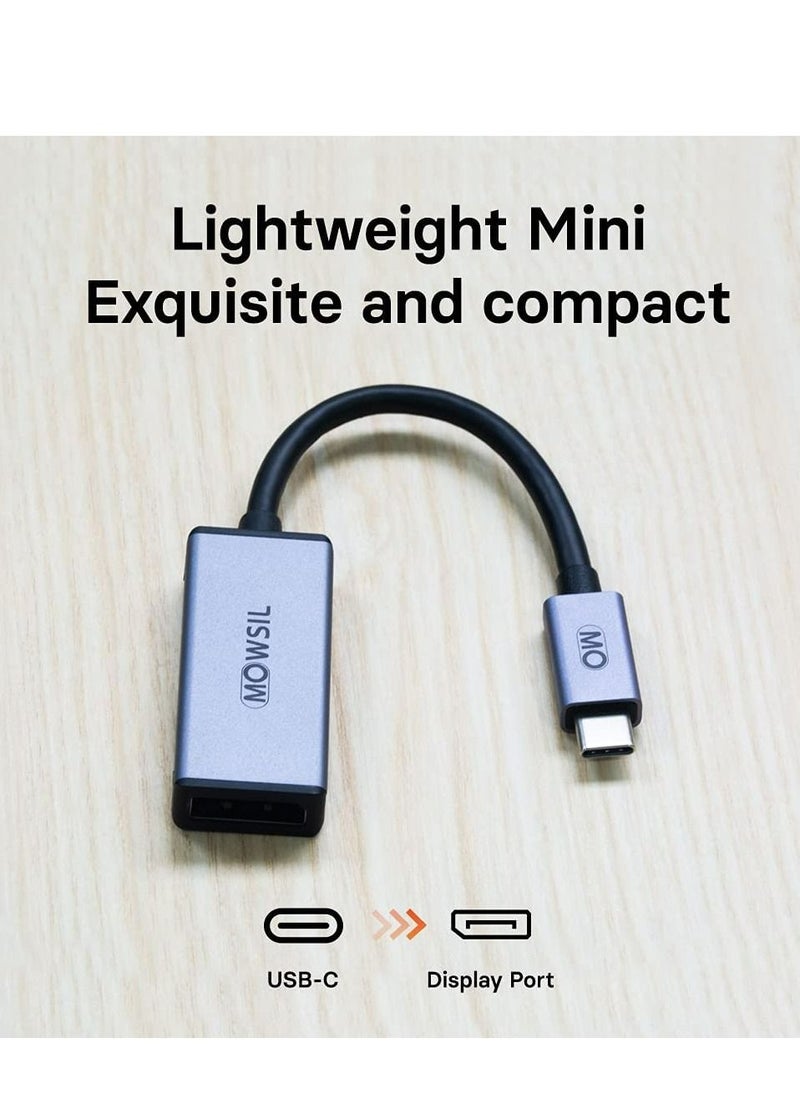 MOWSIL USB C to DP Adapter/converter 4K 60Hz. Type C to DisplayPort Converter