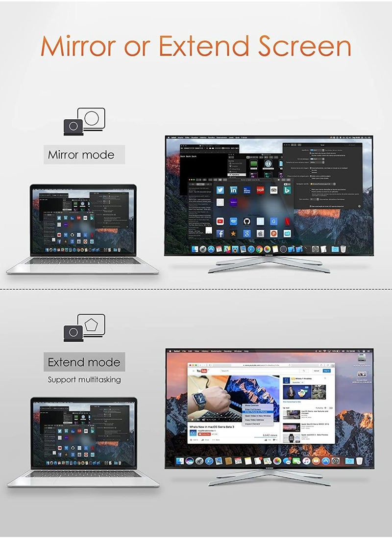 MOWSIL USB C to DP Adapter/converter 4K 60Hz. Type C to DisplayPort Converter