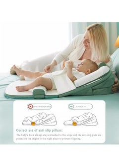 Arabest Baby Lounger, Baby Sleeping Nest, Anti-Reflux Pillow, 0-30° Height Adjustable Travel Crib, Relieves Vomiting Milk, Washable  - Image 3