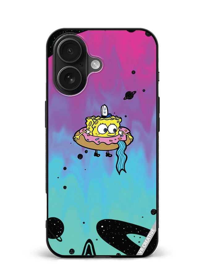 VR CREATIVE Protective Case Cover For Apple iPhone 16 Plus Spongebob Design Multicolour