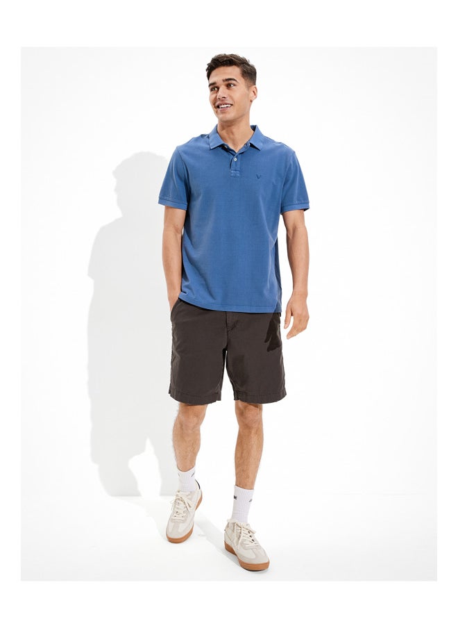 American Eagle - AE Flex 9" Lived-In Khaki Short - Image 1