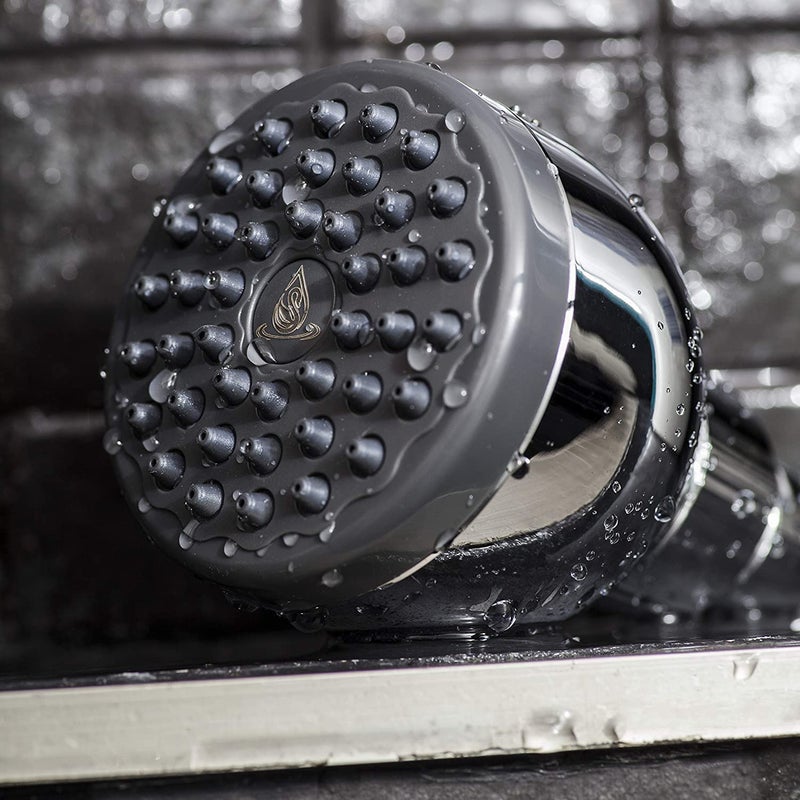 AquaBliss TurboSpa ECO 3 Inch High Pressure Shower Head w/Flow Restrictor Melts Stress into Bliss at Full Power. 42 Nozzle Wide Spray High Flow Showerhead Drenches You Fast, No Dry Spots Guaranteed - Image 4