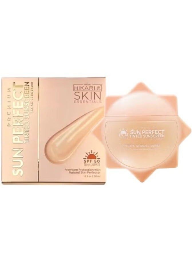 HIKARI SKIN ESSENTIALS SUN PERFECT TINTED SUNSCREEN SPF 50 PA++++ 50 ml - Image 1