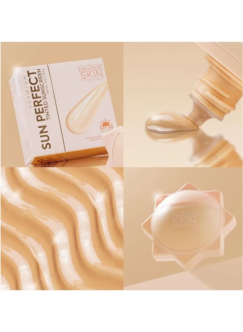 HIKARI SKIN ESSENTIALS SUN PERFECT TINTED SUNSCREEN SPF 50 PA++++ 50 ml - Image 4
