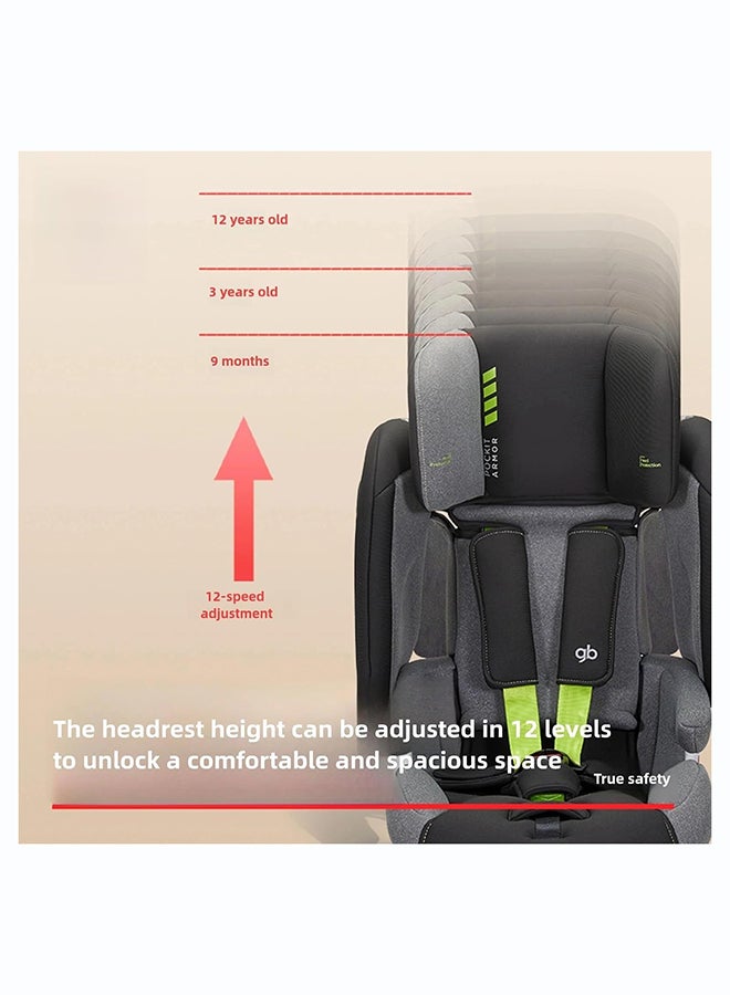 GB Safety Cabin S3 Convertible Car Seat, 360° Swivel, 0-7 Years, Grey, Booster Seat & Facing Booster Seat - Image 5
