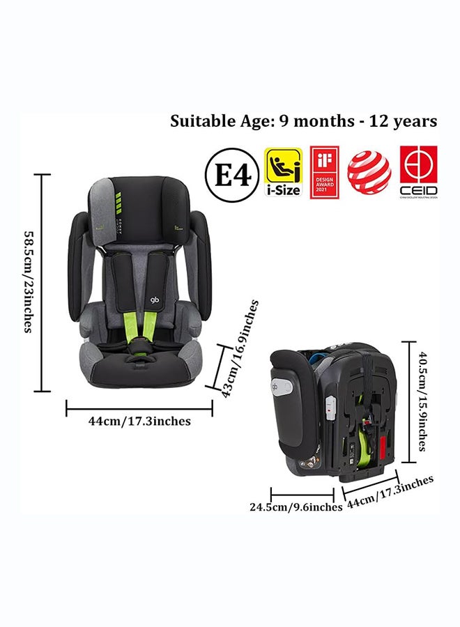GB Safety Cabin S3 Convertible Car Seat, 360° Swivel, 0-7 Years, Grey, Booster Seat & Facing Booster Seat - Image 3
