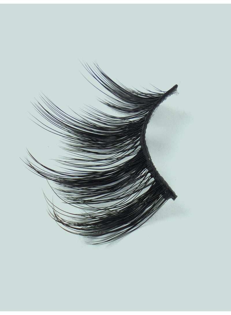 MAGEFY رموش صناعية ثلاثية الأبعاد رقيقة وناعمة رموش مزيفة عيون قطة رموش فوكس مينيك عبوة رموش قصيرة طبيعية مزيفة 6 أزواج - Image 2