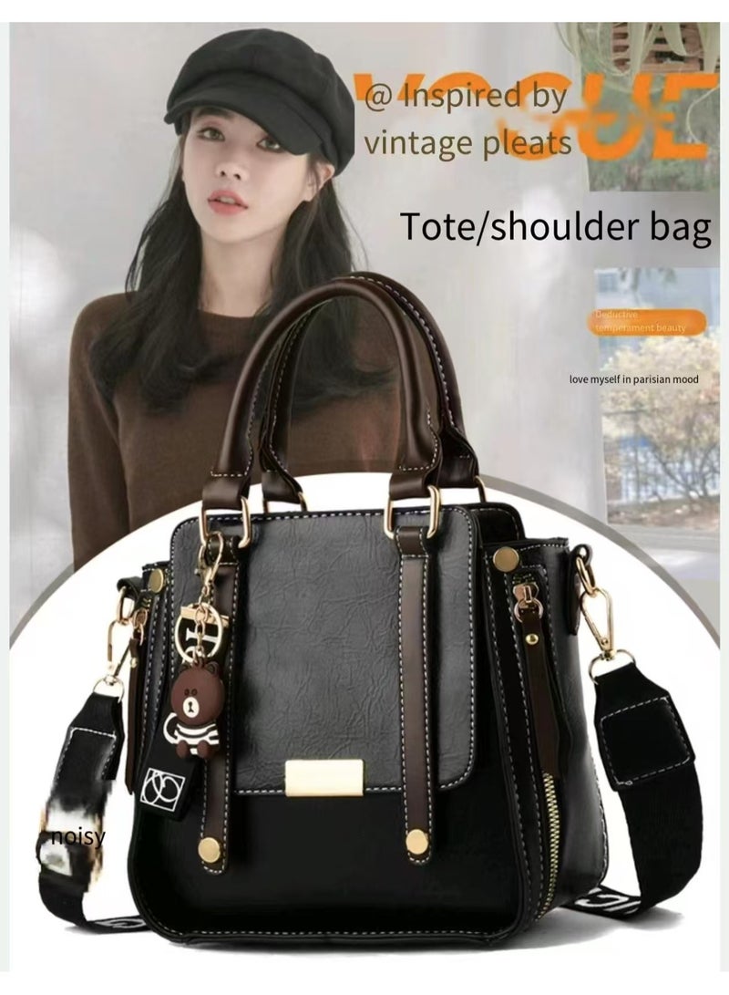 2025 New Casual Handbag Shoulder Bag Black  - Image 2