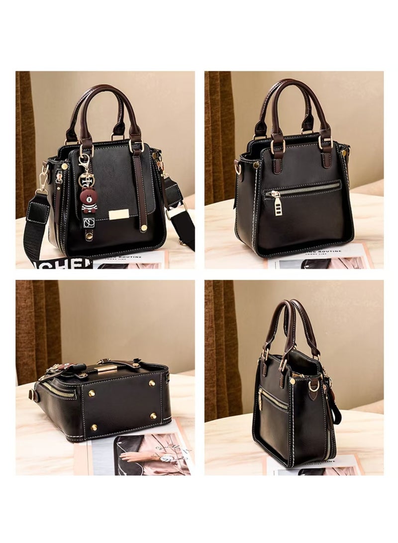 2025 New Casual Handbag Shoulder Bag Black  - Image 3