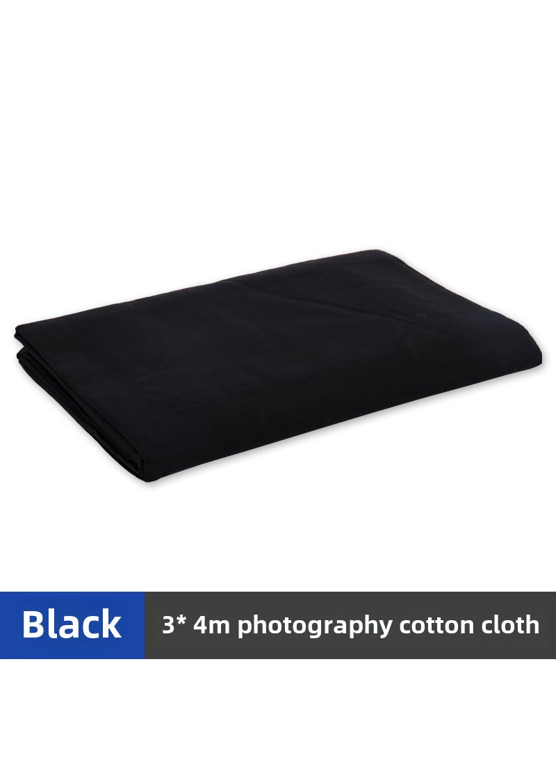 Generic Professional Chroma Key Green Screen 3x6 3*4 m Black (120g encryption thickening) 