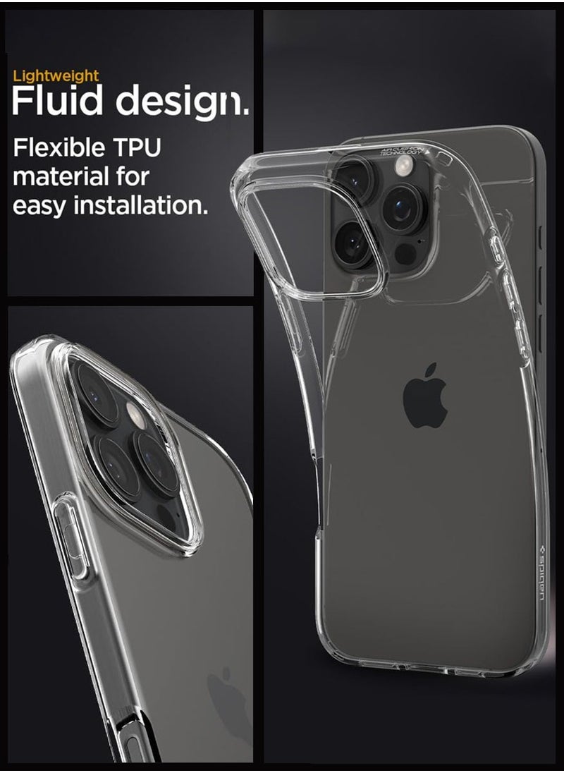 Spigen Liquid Crystal for iPhone 16 Pro Case Cover (2024) - Crystal Clear  - Image 4