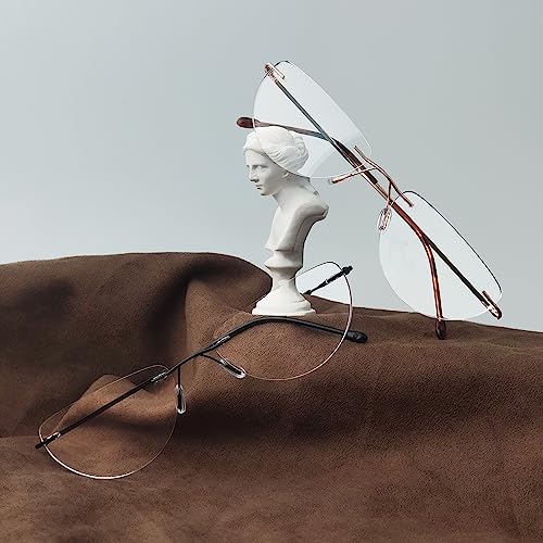 Eyekepper 4pack Rimless Reading Glasses Lightweight Women Men Half Moon Readers 175 - Image 3